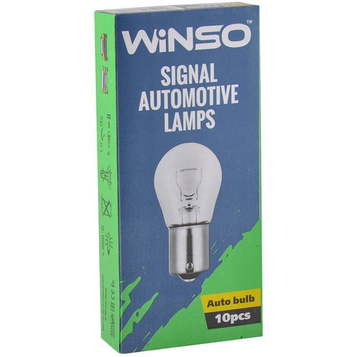 Автолампа WINSO PY21W 21W BA15s Amber (713120) изображение 2
