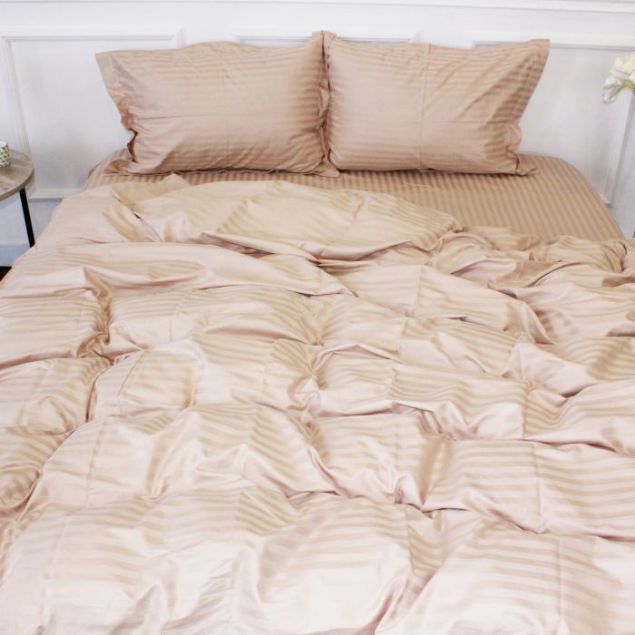 Пододеяльник MirSon Satin Stripe 30-0004 Cream 160х220 см (2200005248751)
