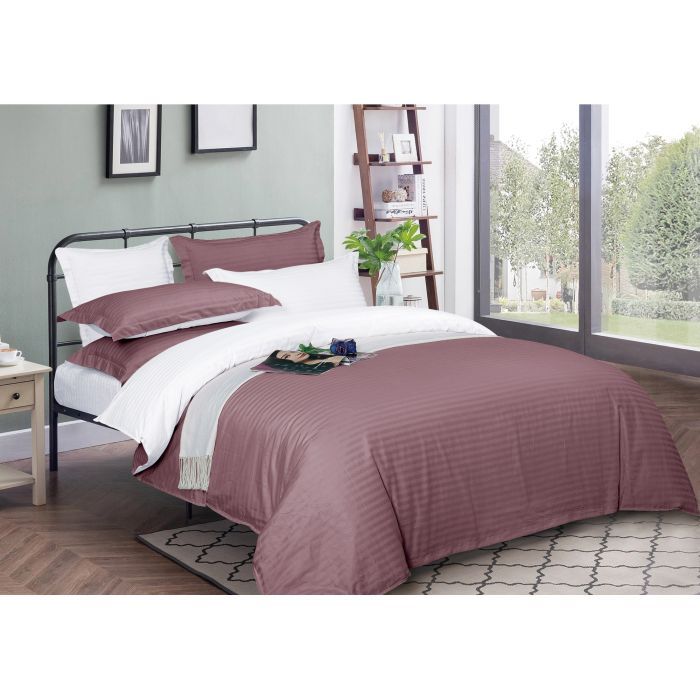 Підковдра MirSon Satin Stripe 30-0008 + 30-0001 Bethseda 200х220 см (2200005257449)