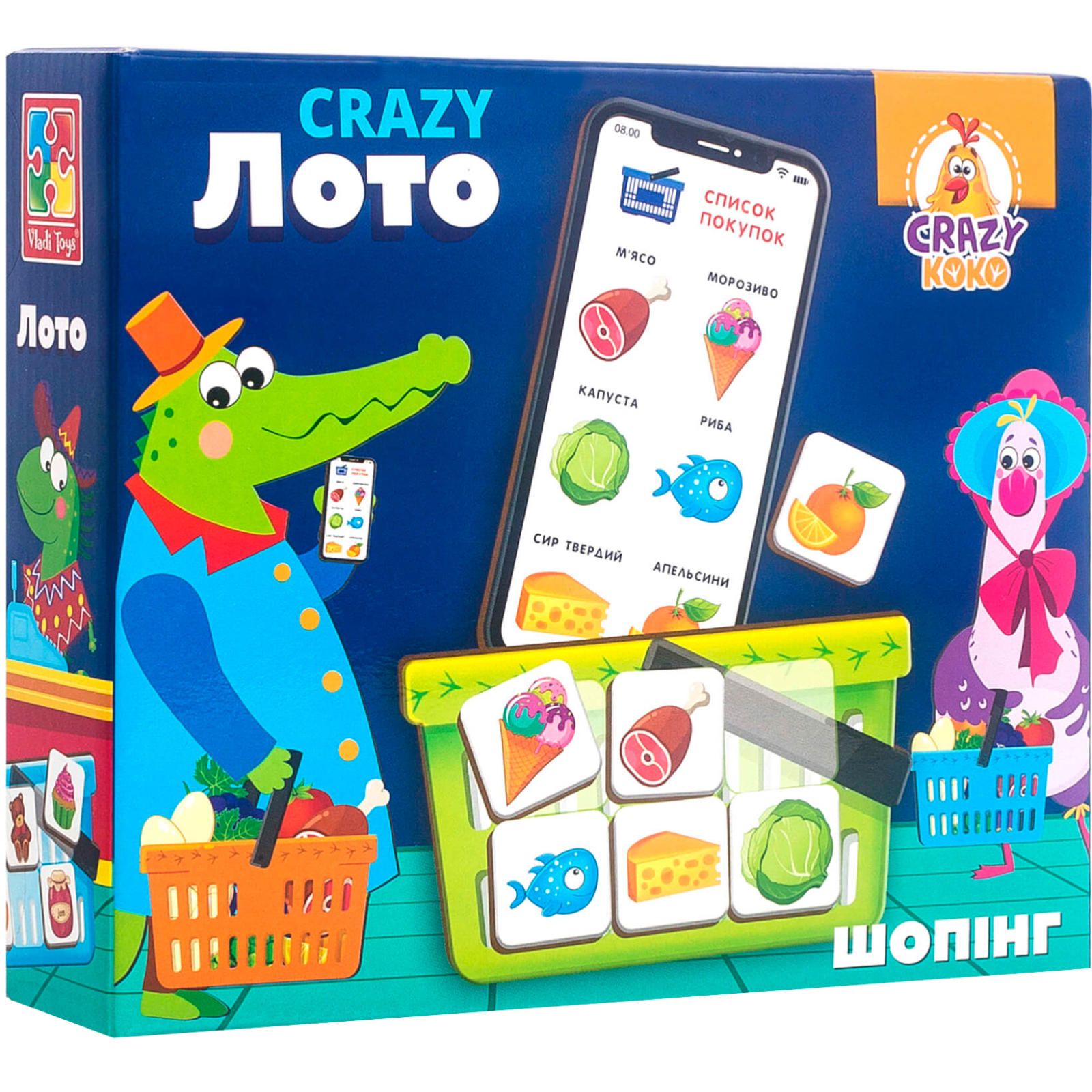 Настольная игра Vladi Toys Crazy Лото (VT8055-09)