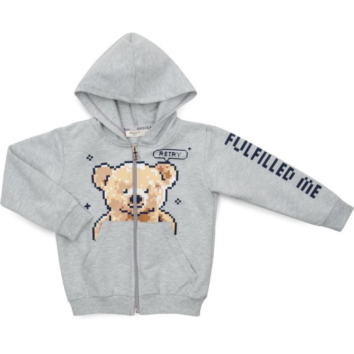 Спортивний костюм дитячий Breeze з ведмедиком (18105-92B-gray) зображення 2