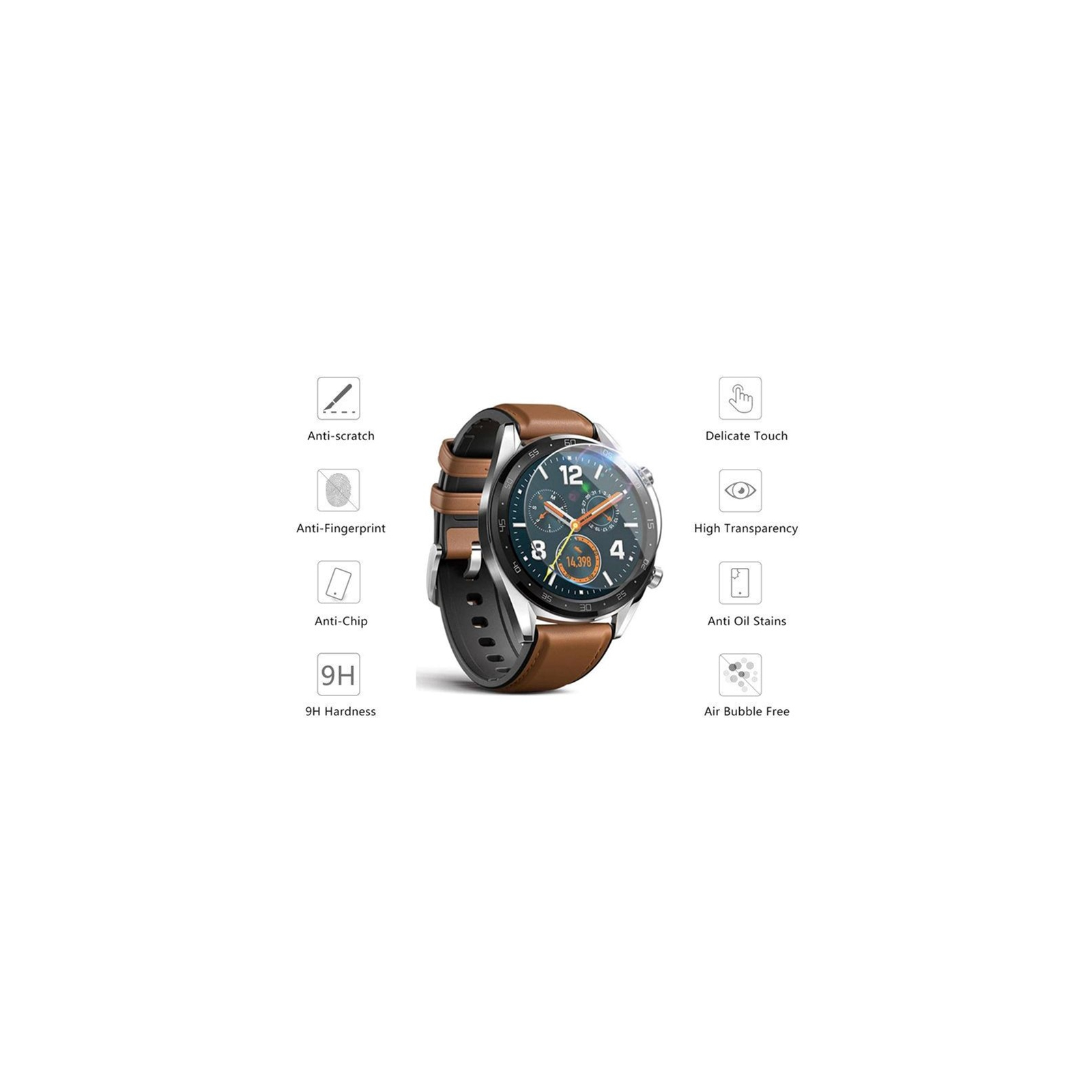 Пленка защитная Drobak Ceramics Huawei Watch GT 2 42mm (2 шт) (313105) изображение 2