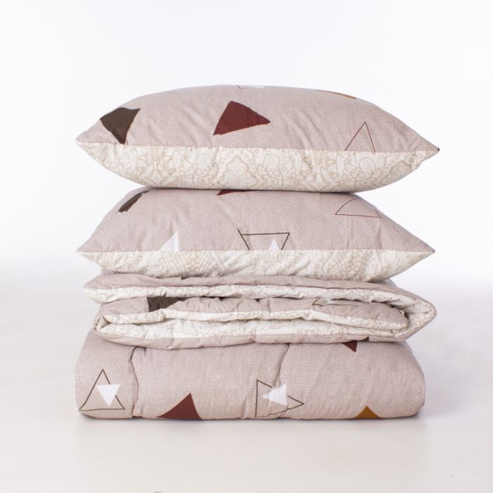 Ковдра MirSon Набір Tencel Зима №3071 Color Fun Line Geometry (ковдра + 2 подушки середні) 140х205+2х50х70 (2200004815039) зображення 4