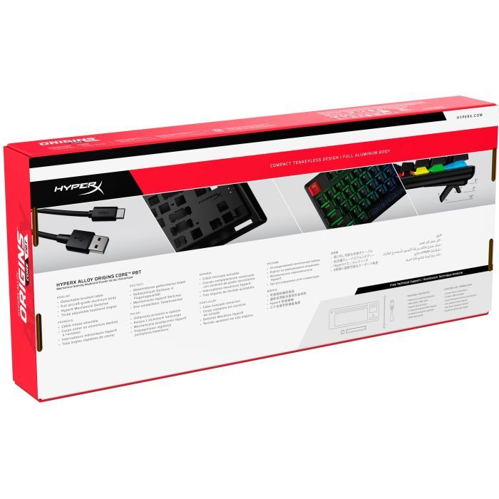Клавиатура HyperX Alloy Origins Core PBT HX Red (639N7AA) изображение 9