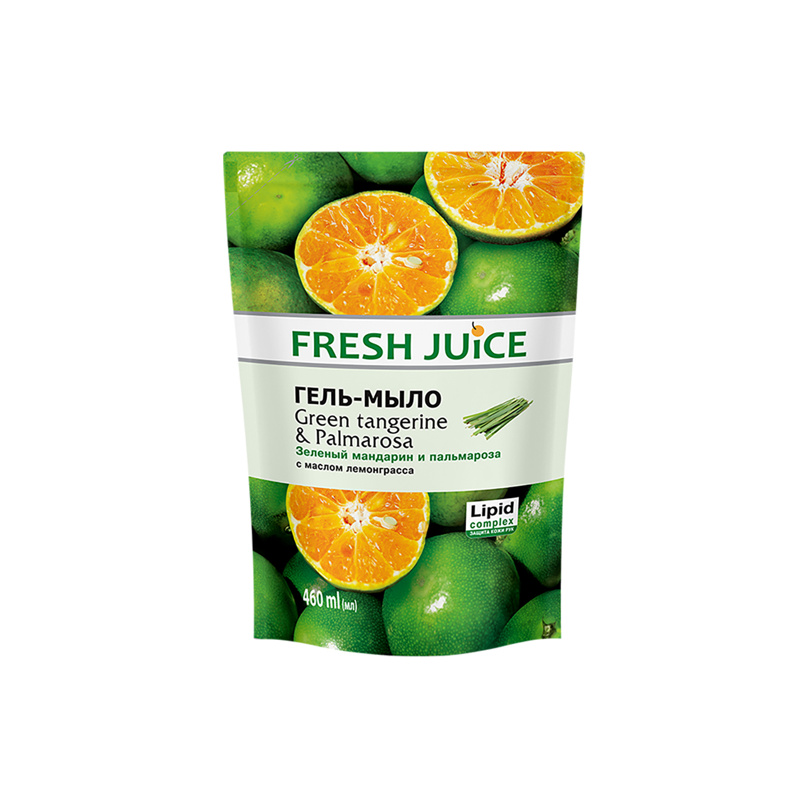 Жидкое мыло Fresh Juice Green Tangerine & Palmarosa дой-пак 460 мл (4823015937200)
