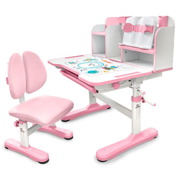 Парта зі стільцем Evo-kids Panda blue (BD-28 BL)