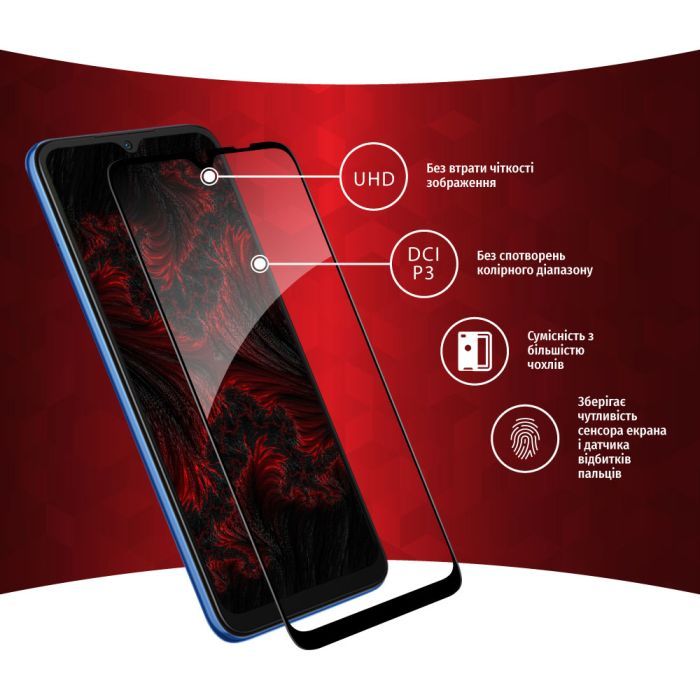 Стекло защитное Intaleo Full Glue Xiaomi Redmi 10A (1283126537813) изображение 3