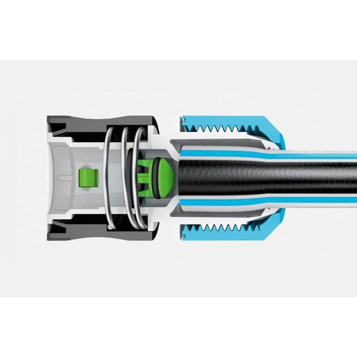 Конектор для шланга Cellfast ERGO 1/2" з аквастопом (53-120) зображення 4