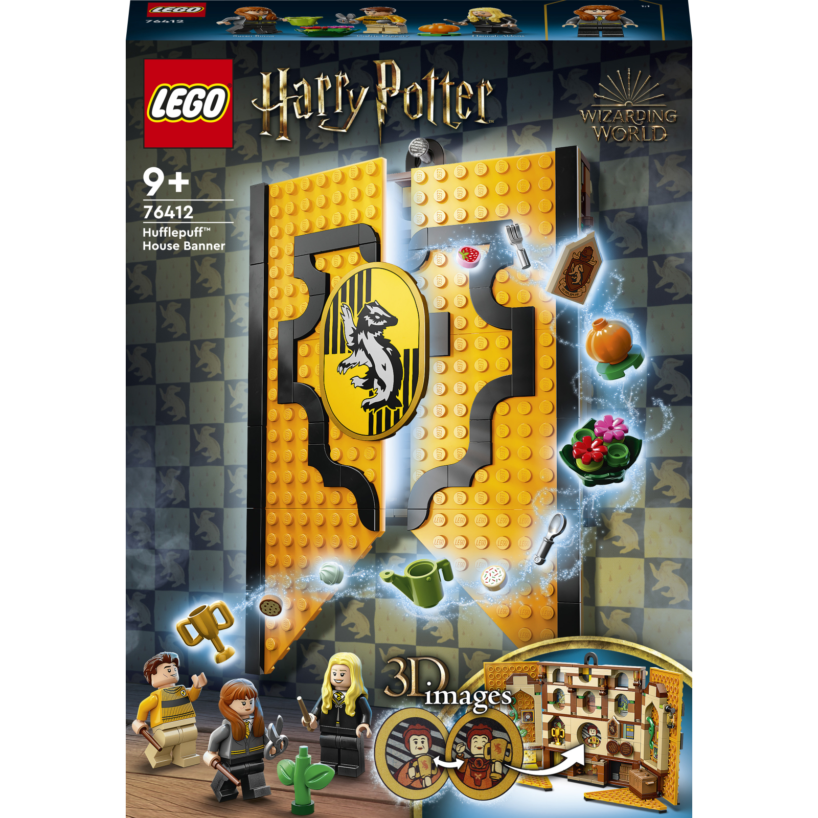 Конструктор LEGO Harry Potter Флаг общежития Гафелпаф 313 деталей (76412)