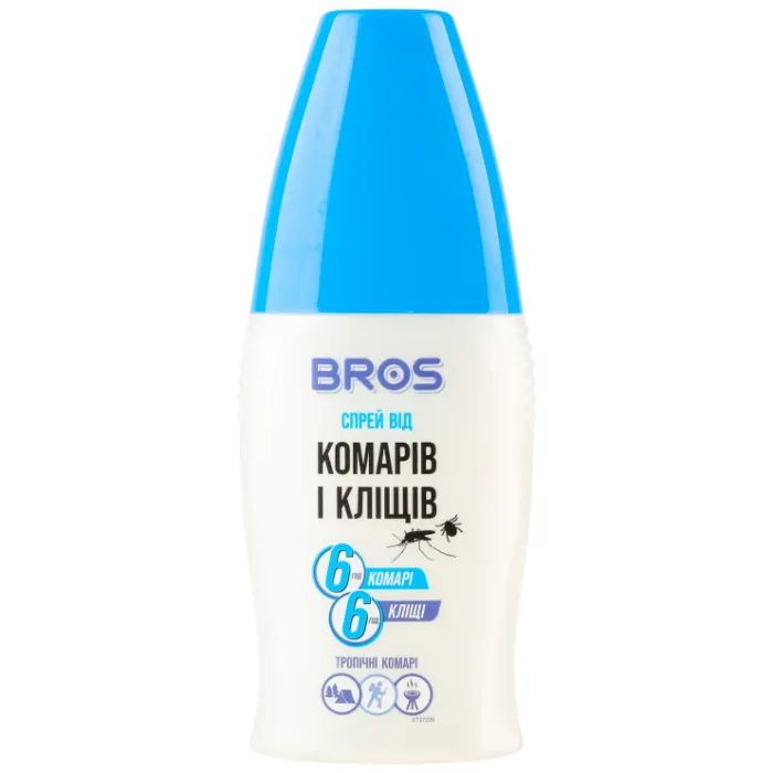 Спрей від комах Bros від комарів і кліщів 50 мл (5904517061248)