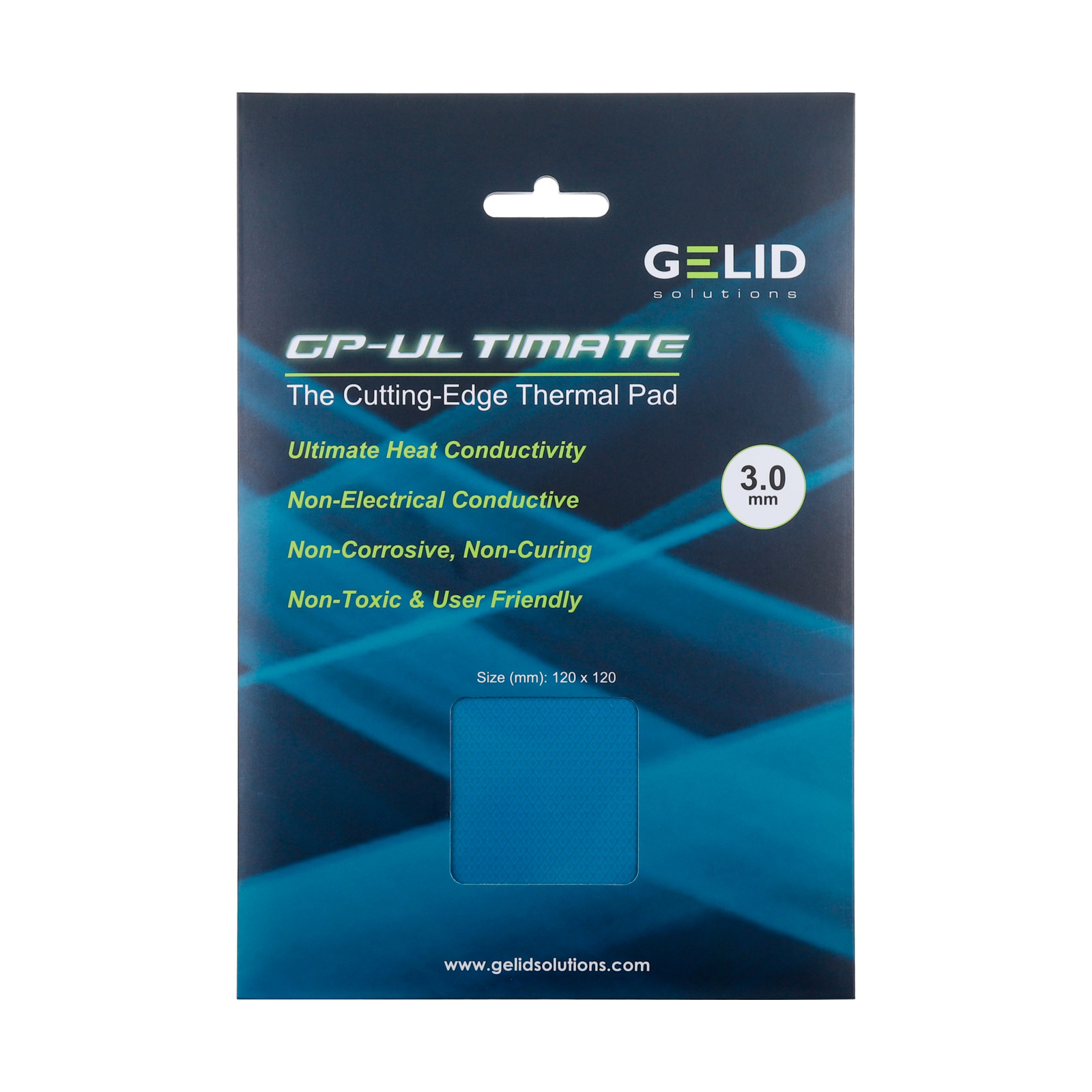 Термопрокладка Gelid Solutions GP-Ultimate Thermal Pad 120x120x3 mm (TP-GP04-S-E) зображення 3