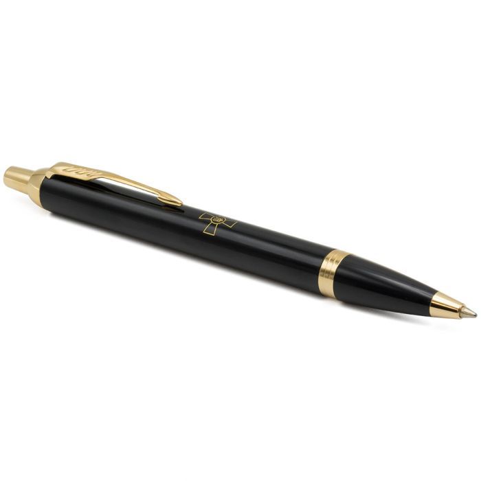 Ручка шариковая Parker IM 17 ARMY Black GT BP Эмблема ВСУ (22032_W001y) изображение 3