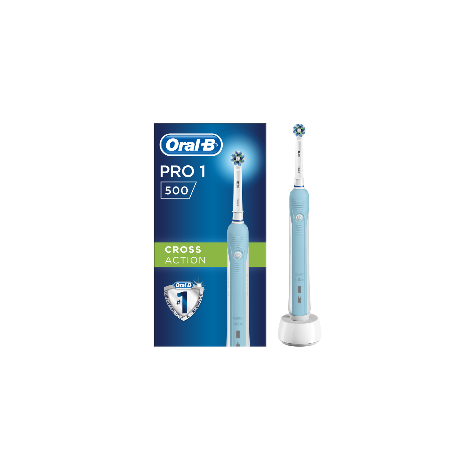 Електрична зубна щітка Oral-B Pro 500/D16.513.1U CrossAction 3756 (4210201851813) зображення 3