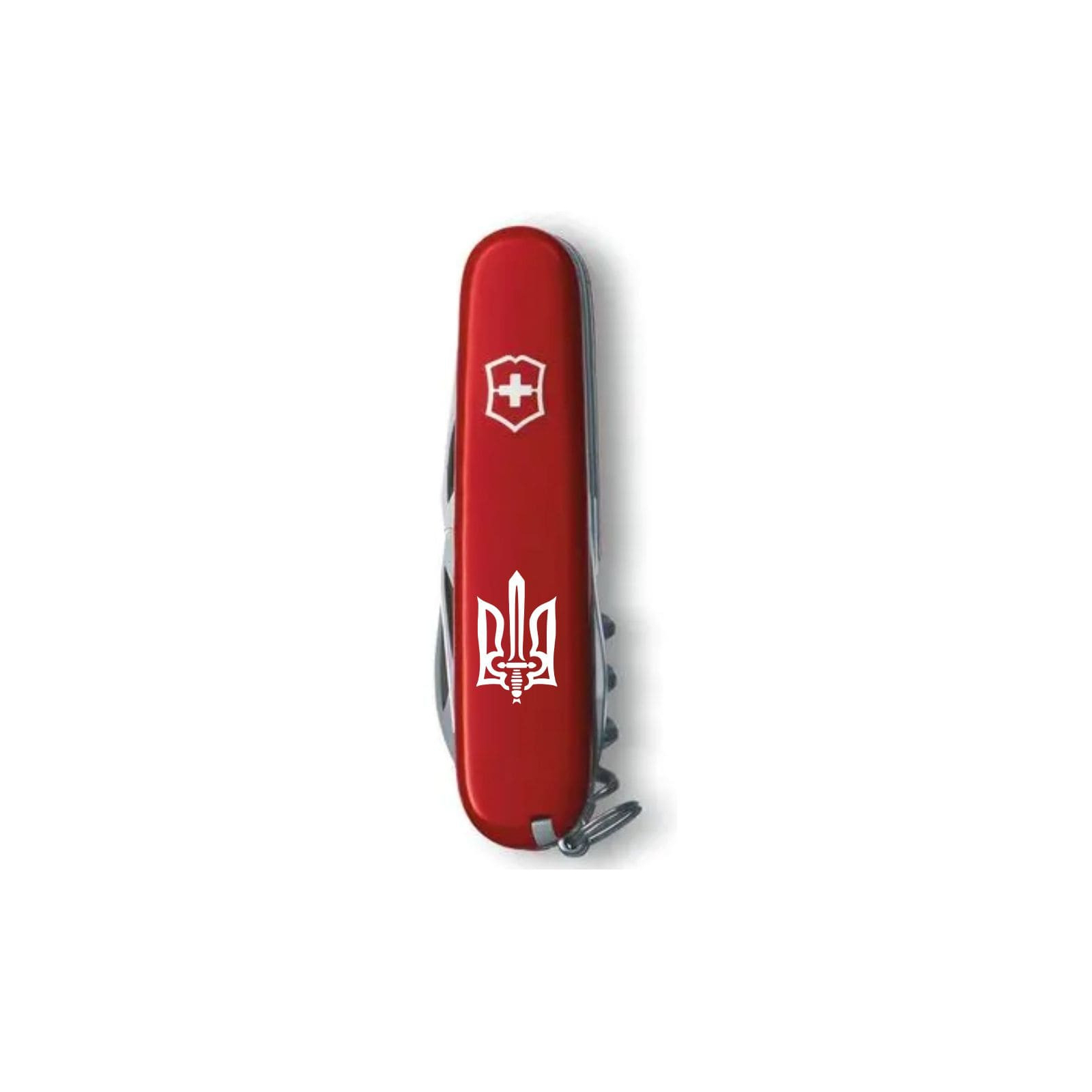Нож Victorinox Climber Ukraine Red "Тризуб" (1.3703_T0010u) изображение 5
