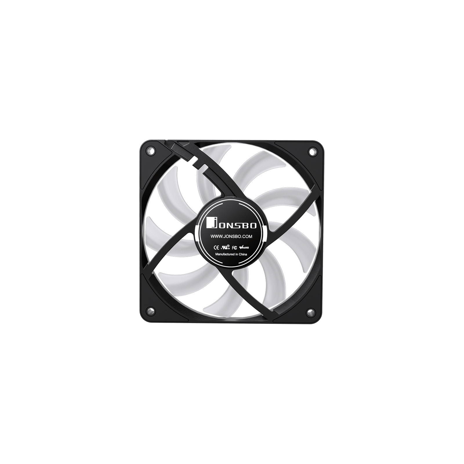 Кулер для корпуса JONSBO HF1215 Black RGB изображение 8