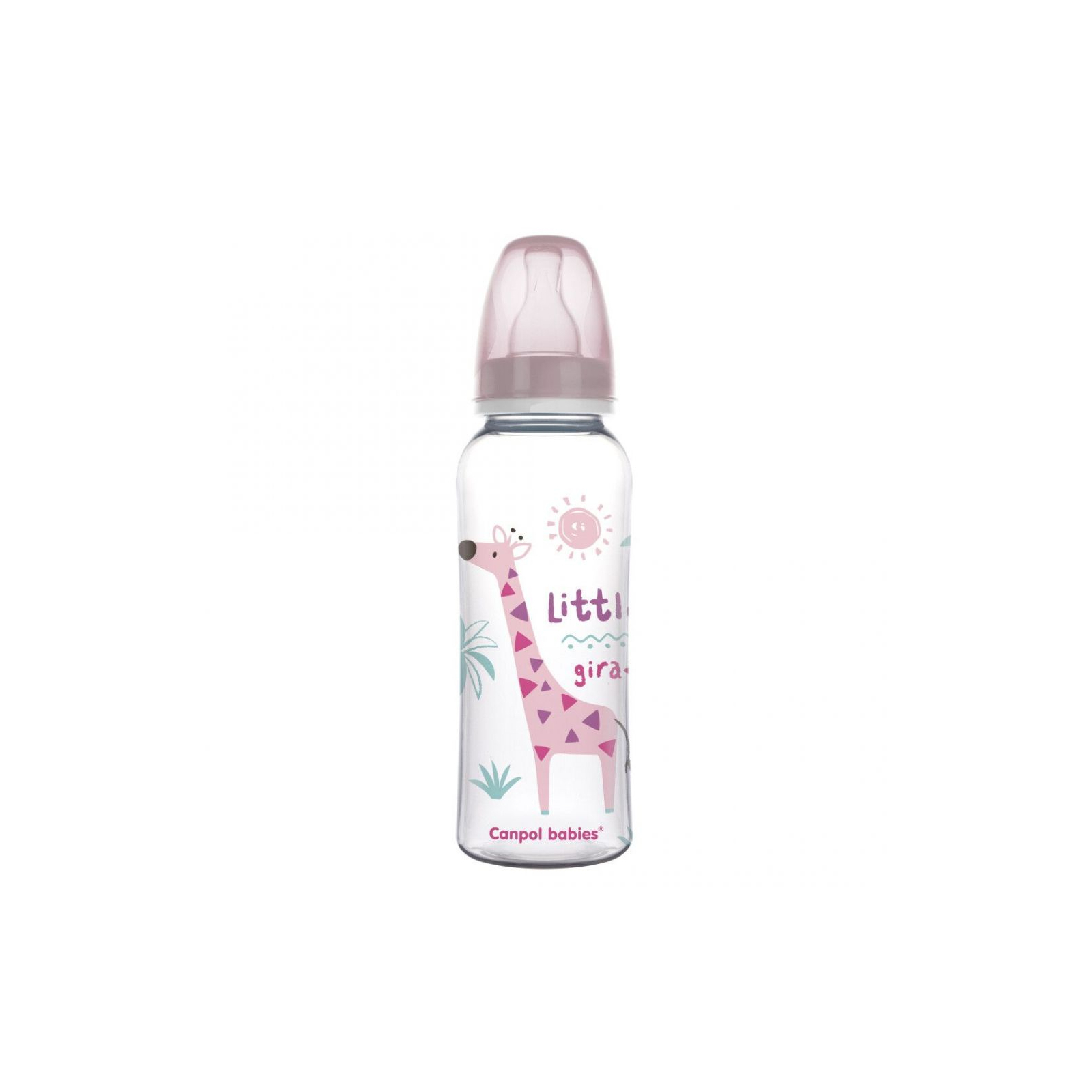 Бутылочка для кормления Canpol babies PP 250 мл с рисунком розовый (59/200)