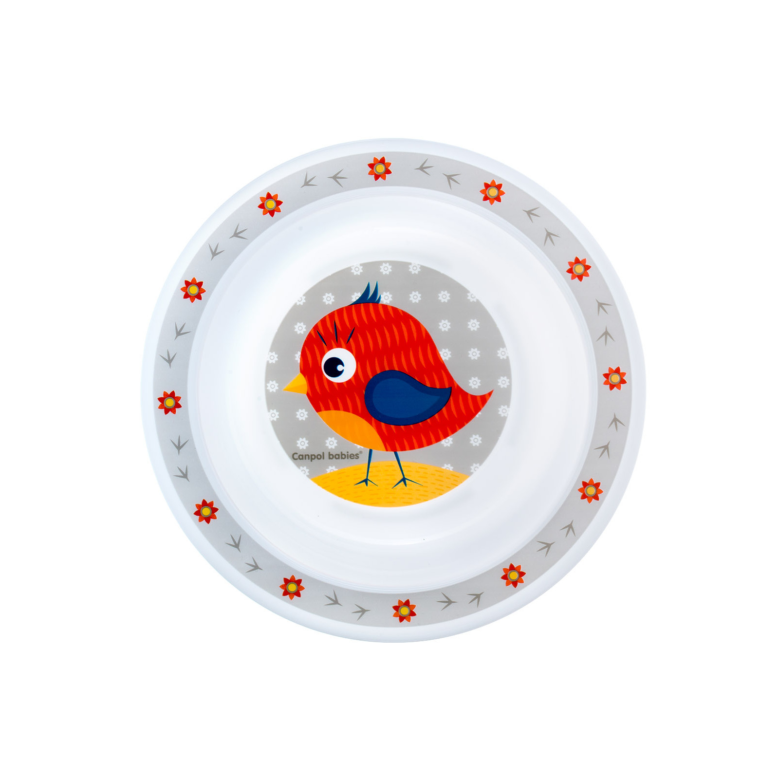 Набор детской посуды Canpol babies Cute Animals Птичка Красный 5 предметов (4/401_red) изображение 6