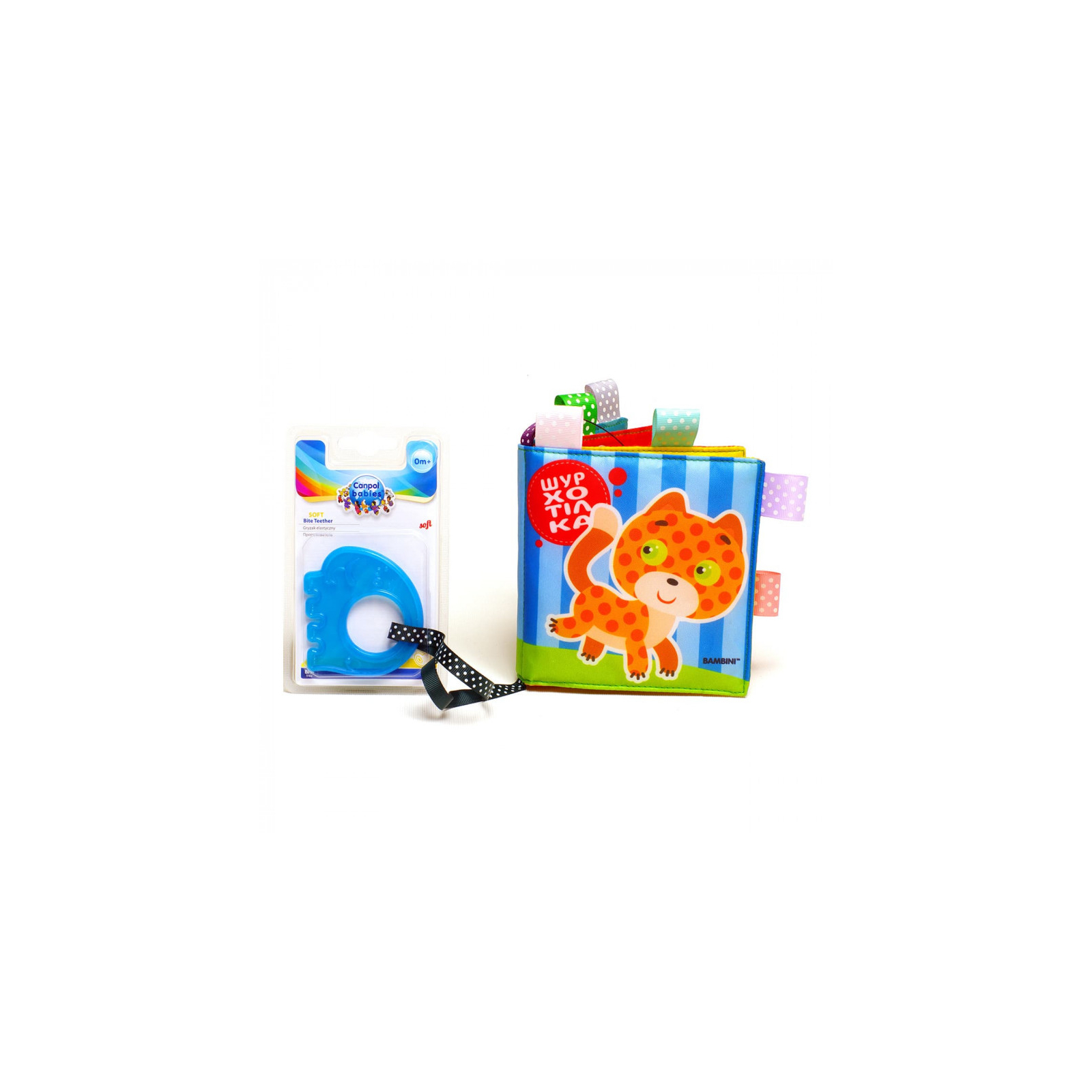 Развивающая игрушка Книжковий хмарочос Мягкая книга шуршалка: Котик (6102274)