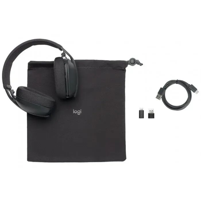 Наушники Logitech Zone Vibe for Business Wireless UC Graphite (981-001199) изображение 4