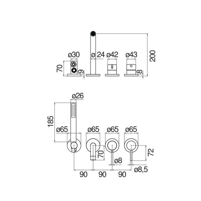 Змішувач NOBILI WEBK110/91TCR зображення 2
