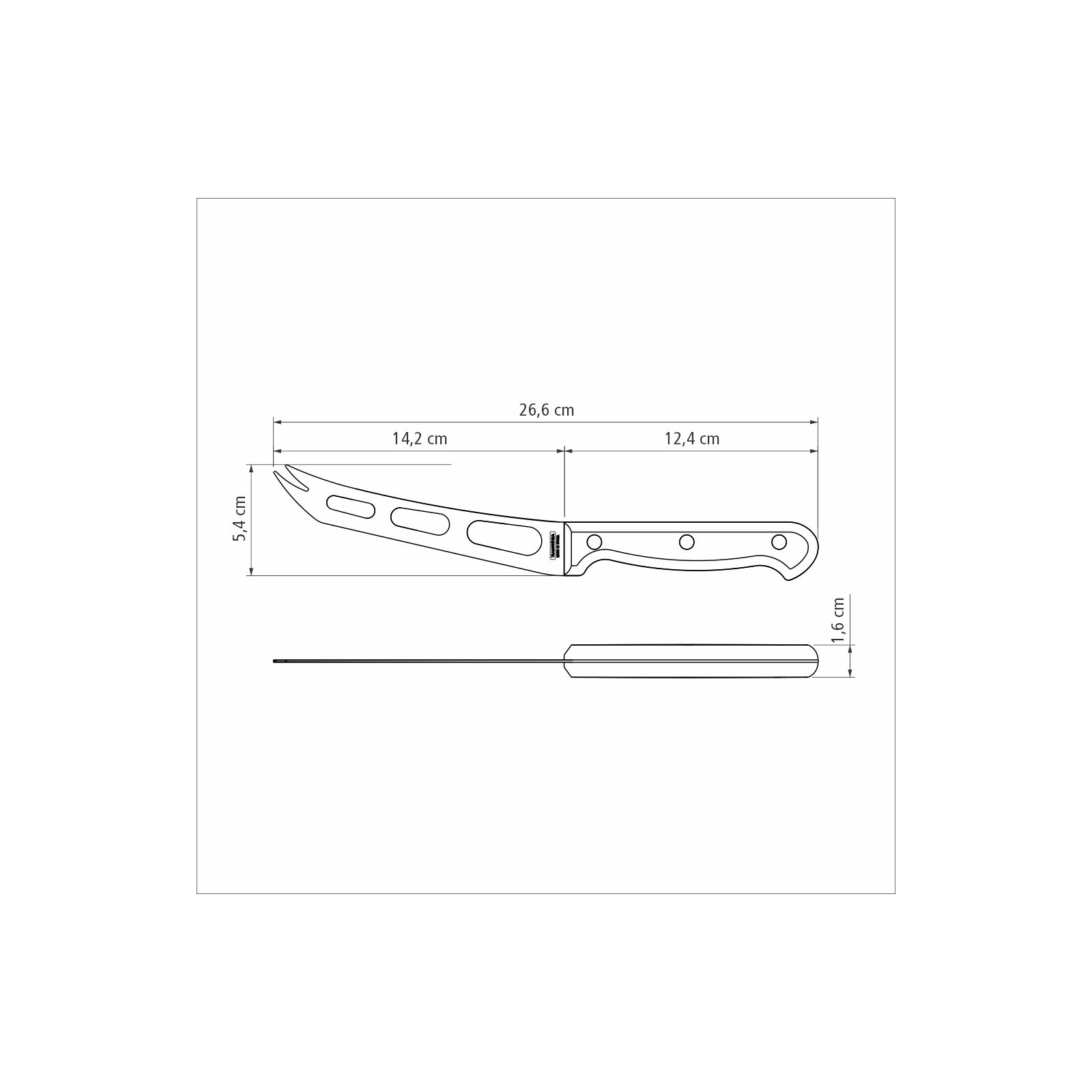 Кухонный нож Tramontina Ultracorte Cheese 152 мм (23866/106) изображение 2