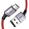 Дата кабель USB 2.0 AM to Type-C 1.0m US505 6A Red Ugreen (US505/20527)