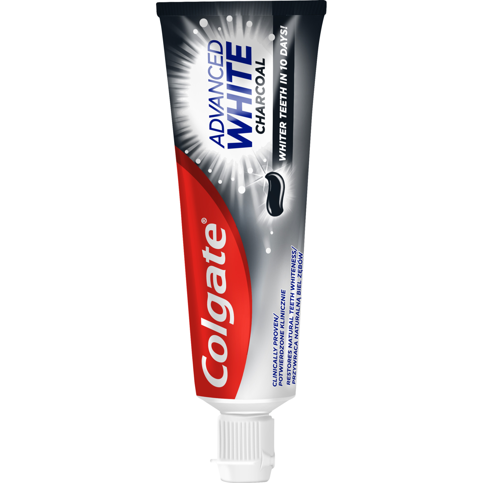 Зубная паста Colgate Advanced White Charcoal Отбеливающая с углем 75 мл (8718951253827) изображение 2