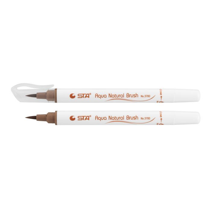 Художественный маркер STA кисточка акварельная AQUA NATURAL BRUSH 3700, ореховый (STA3700-49)