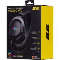 Наушники 2E Gaming HG360 RGB Wireless 7.1 Black (2E-HG360BK-WL) изображение 9