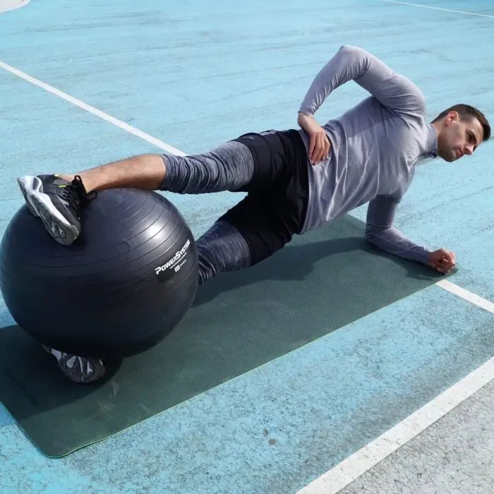 М'яч для фітнесу Power System PS-4011 Pro Gymball 55 см Black (4011BK-0) зображення 5