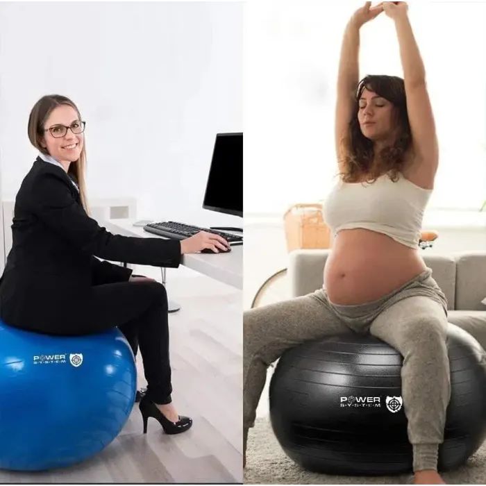 М'яч для фітнесу Power System PS-4011 Pro Gymball 55 см Black (4011BK-0) зображення 6