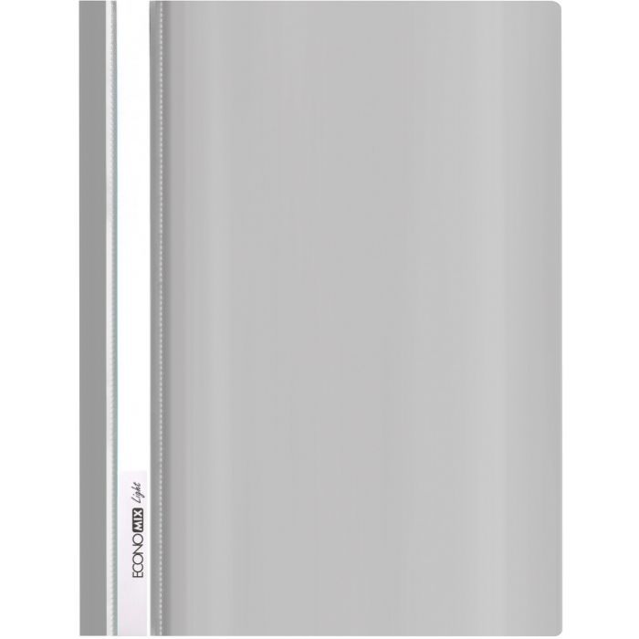 Папка-швидкозшивач Economix А4 Light без перфорації, сіра (E38503-10)