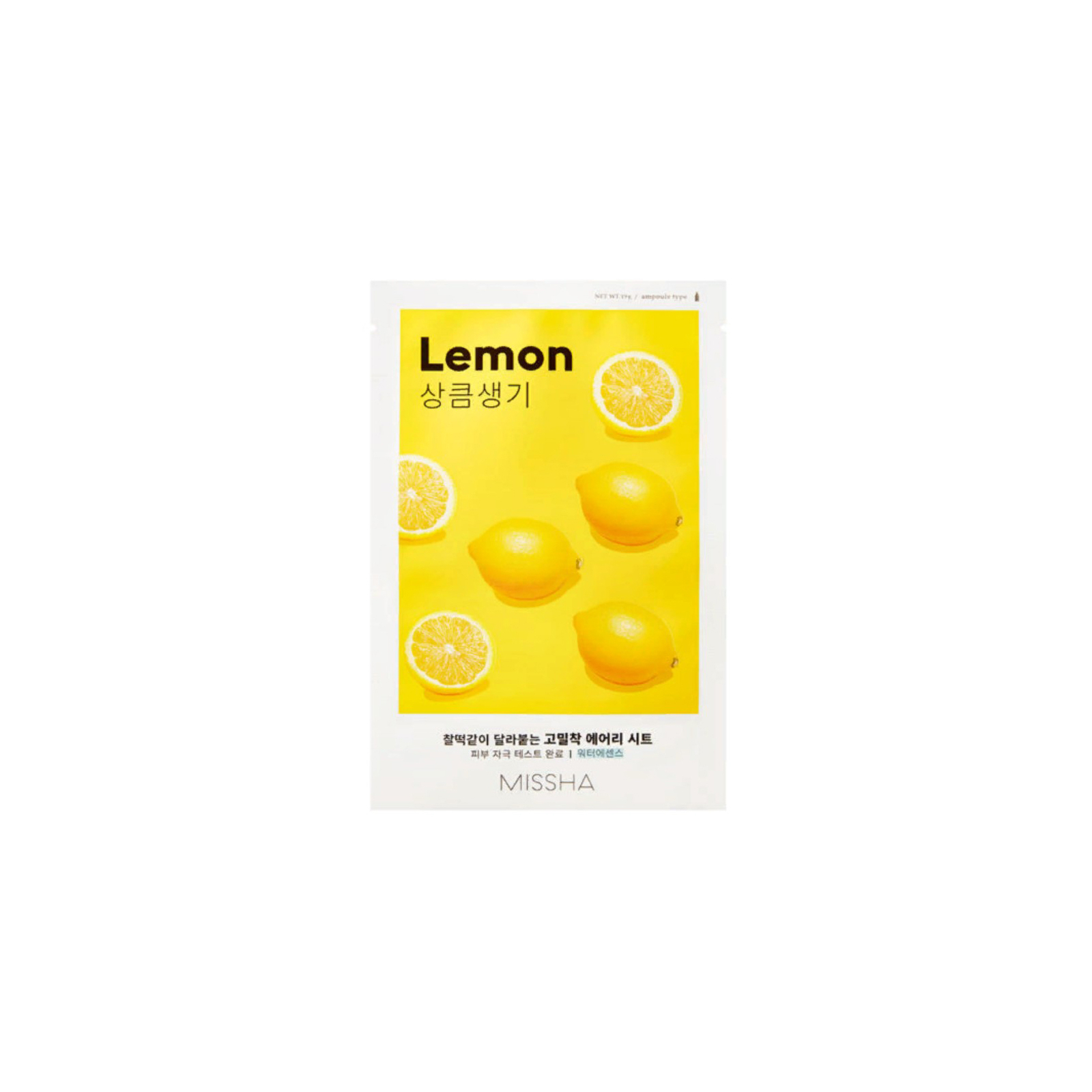 Маска для обличчя Missha Airy Fit Lemon Sheet Mask З екстрактом лимона 19 г (8809581454736)