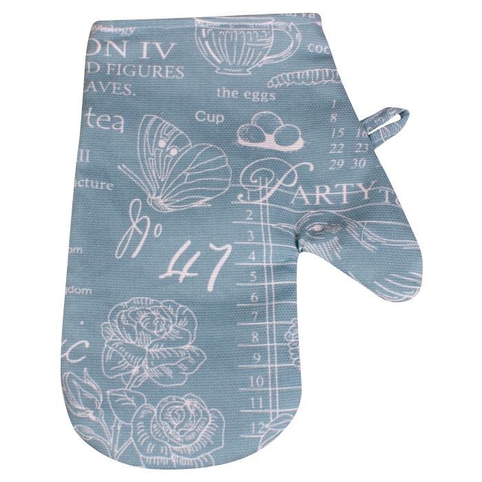 Кухонна прихватка MirSon рогожа/напівпанама №211 - Green birds (2200006754220)