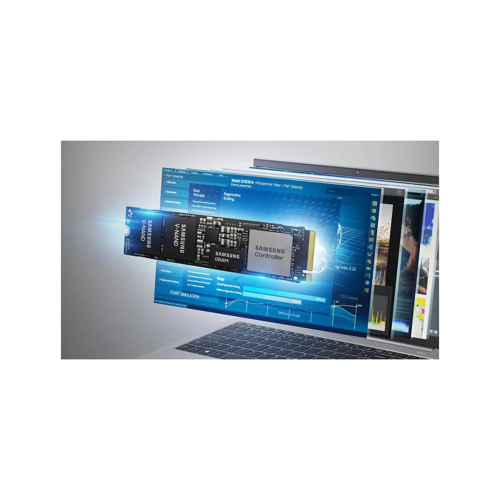 Накопитель SSD M.2 2280 256GB PM9B1 Samsung (MZVL4256HBJD-00B07) изображение 2