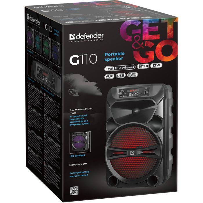 Акустична система Defender G110 12W Black (65110) зображення 4