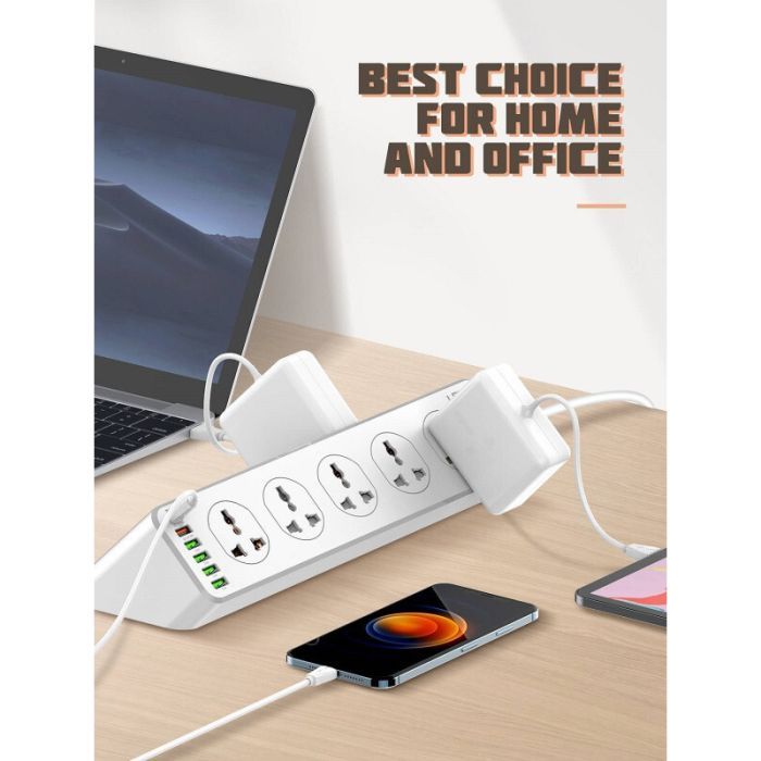 Мережевий фільтр живлення LDNIO SC10610, 5роз + 3USB (SC10610) зображення 8