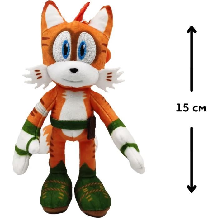 М'яка іграшка Sonic Prime на кліпсі – Тейлз 15 см (SON7004C) зображення 2