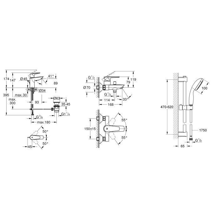 Смеситель Grohe QuickFix UA202501SQ (CV030626) изображение 12