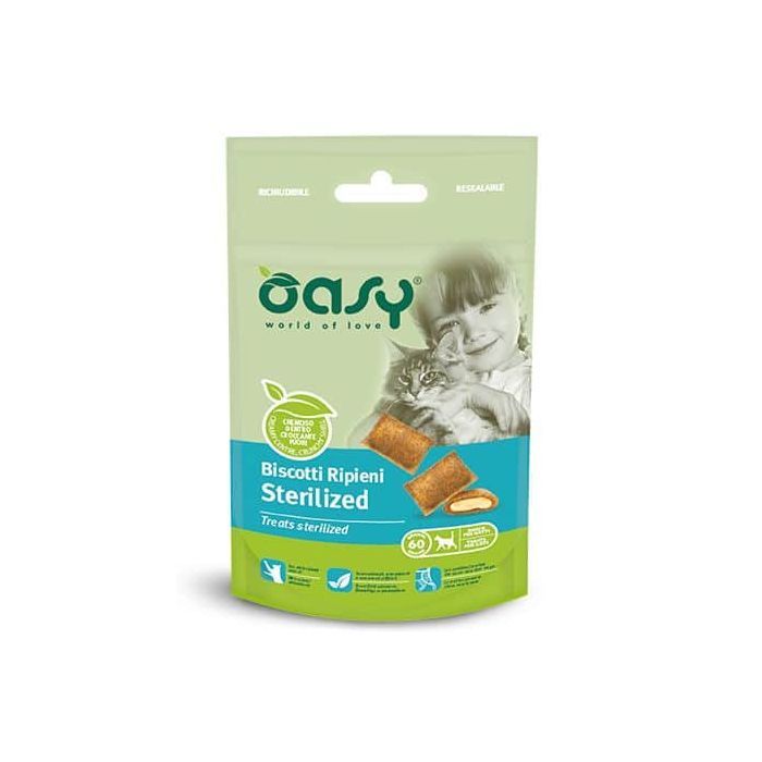 Лакомство для котов OASY TREATS Sterilized 60 г (8053017343204)