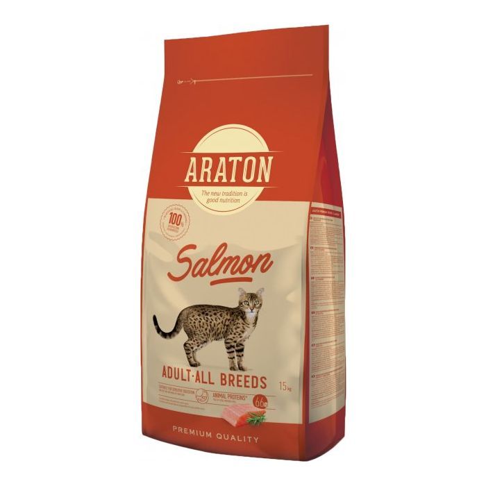 Сухий корм для кішок ARATON SALMON Adult All Breeds 15 кг (ART47464)