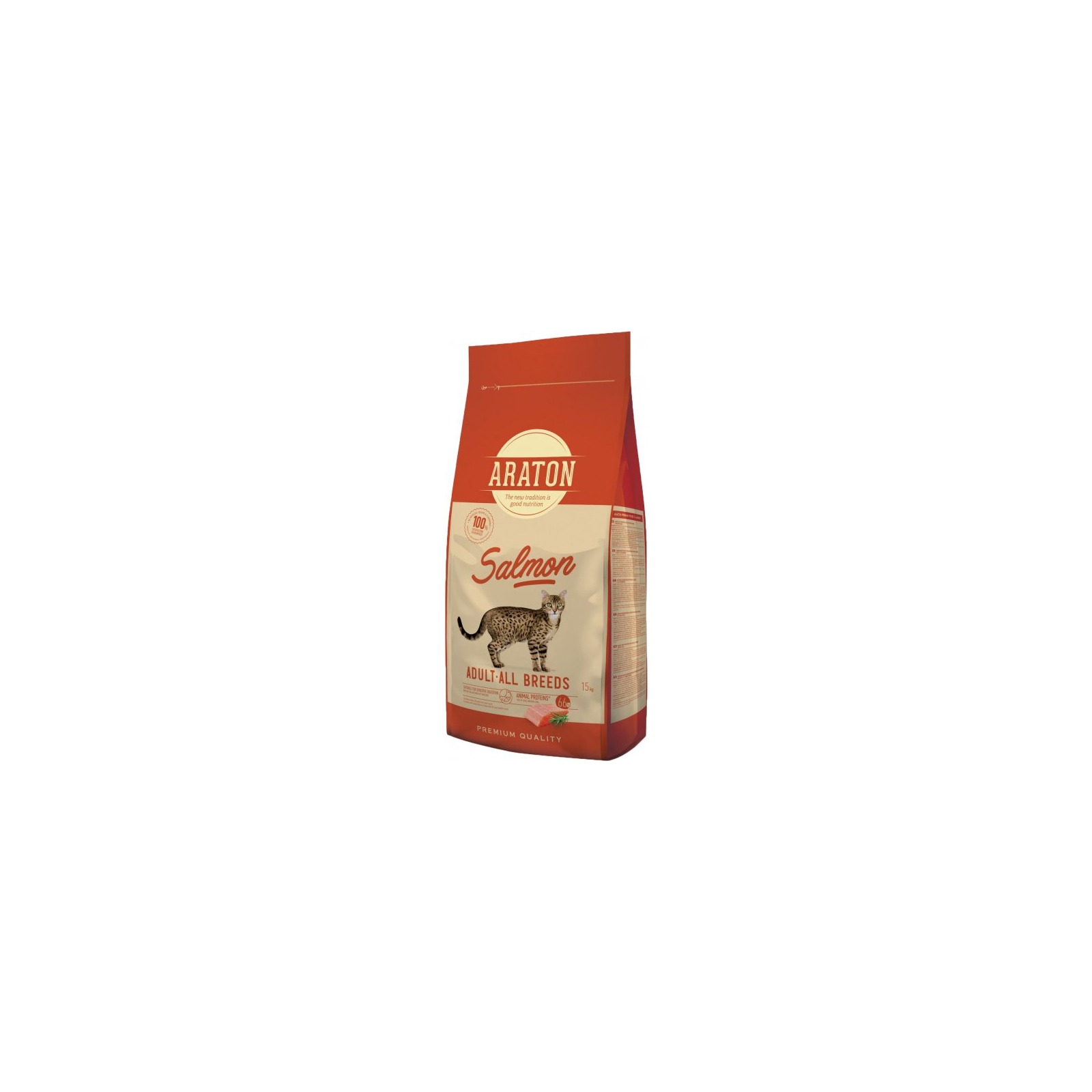 Сухий корм для кішок ARATON SALMON Adult All Breeds 15 кг (ART47464)