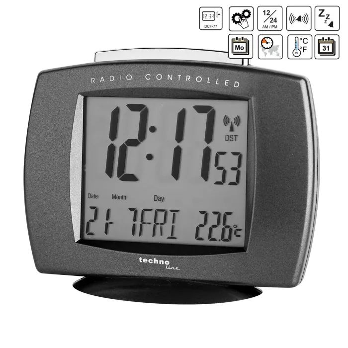 Настольные часы Technoline WT189 Anthracite (WT189 anthrazit) (DAS301807) изображение 4