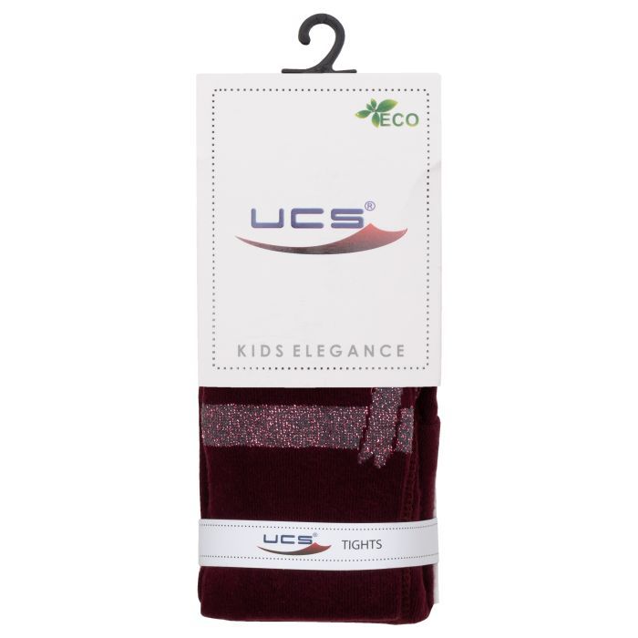Колготки дитячі UCS Socks з бантом (M0C0301-1410-5G-burgundy) зображення 2