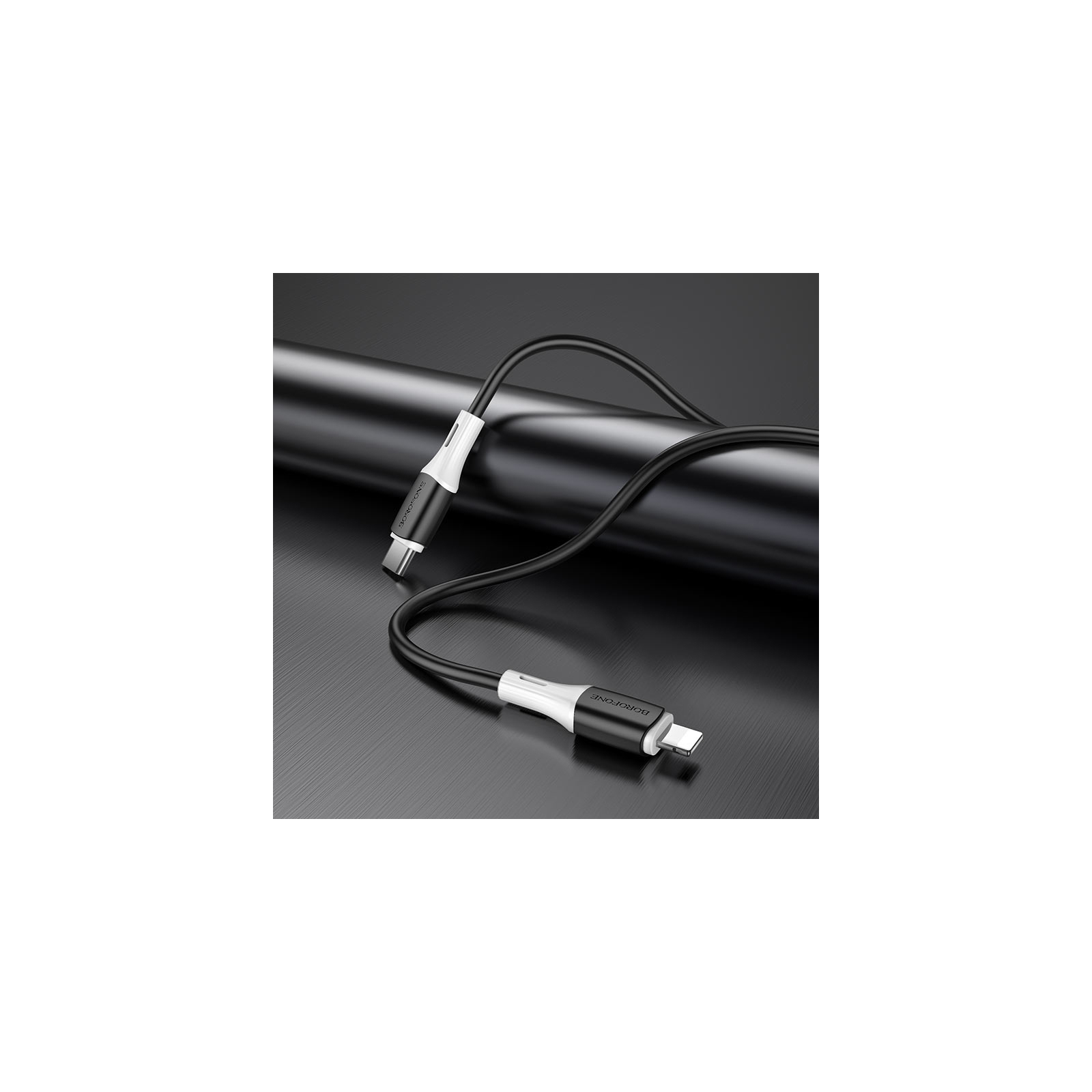 Дата кабель USB-C to Lightning 1.0m BX79 3A BOROFONE (BX79PDLB) зображення 4