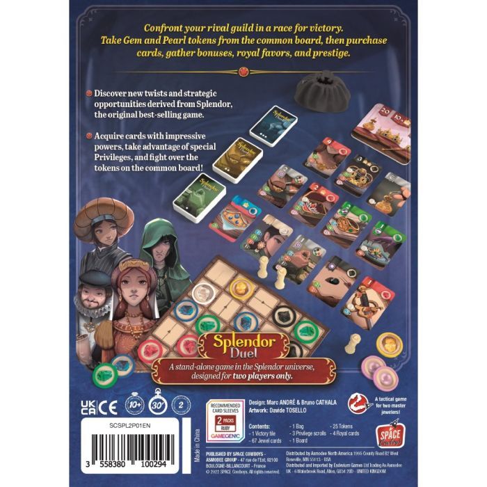 Настільна гра Asmodee Розкіш. Дуель англійська (SCSPL2P01EN) зображення 4