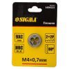 Плашка Sigma М4x0.7мм (1604121) зображення 3