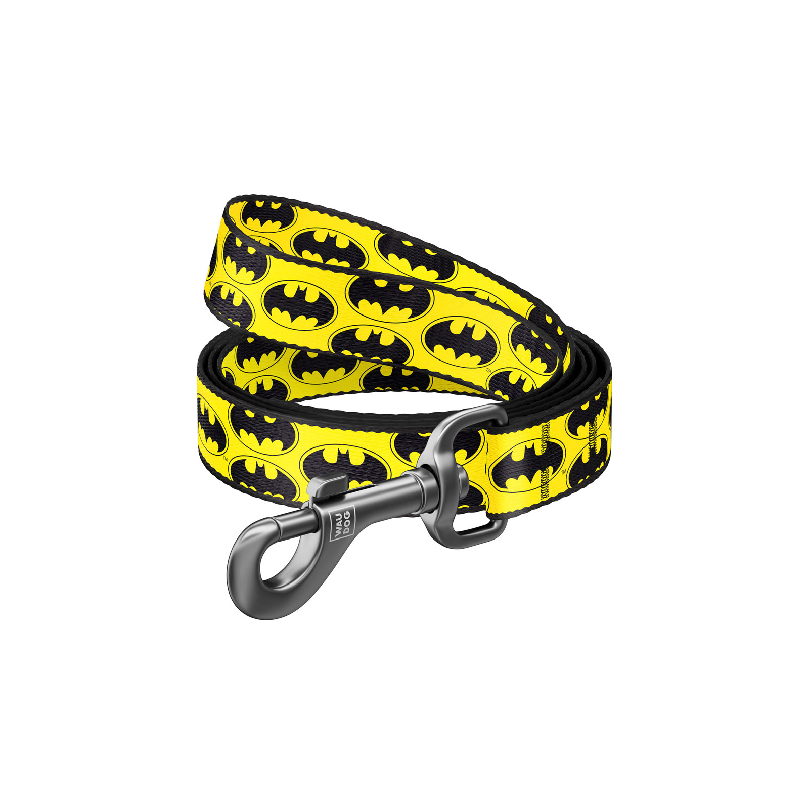 Повідок для собак WAUDOG Nylon "Бетмен Лого" M 20 мм х 122 см (0120-2001)