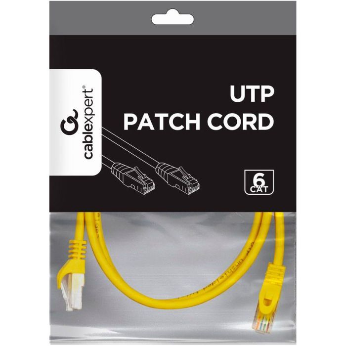 Патч-корд 1.5м UTP cat 6 CCA yellow Cablexpert (PP6U-1.5M/Y) изображение 2