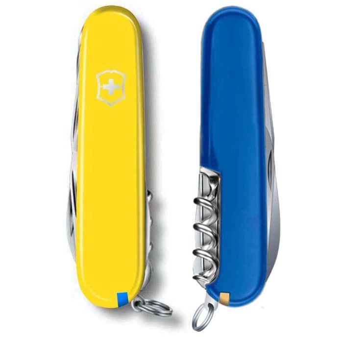 Нож Victorinox Huntsman Ukraine 91 мм Червоно-чорний (1.3713.1.3) изображение 6